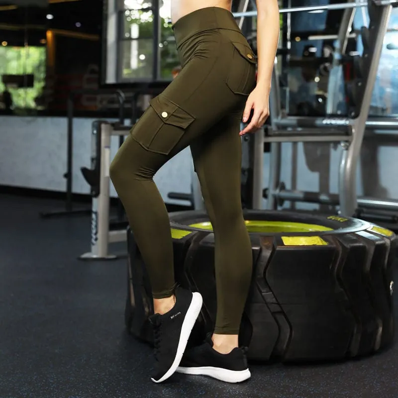 Allrj Flat pocket high waist cargo leggings