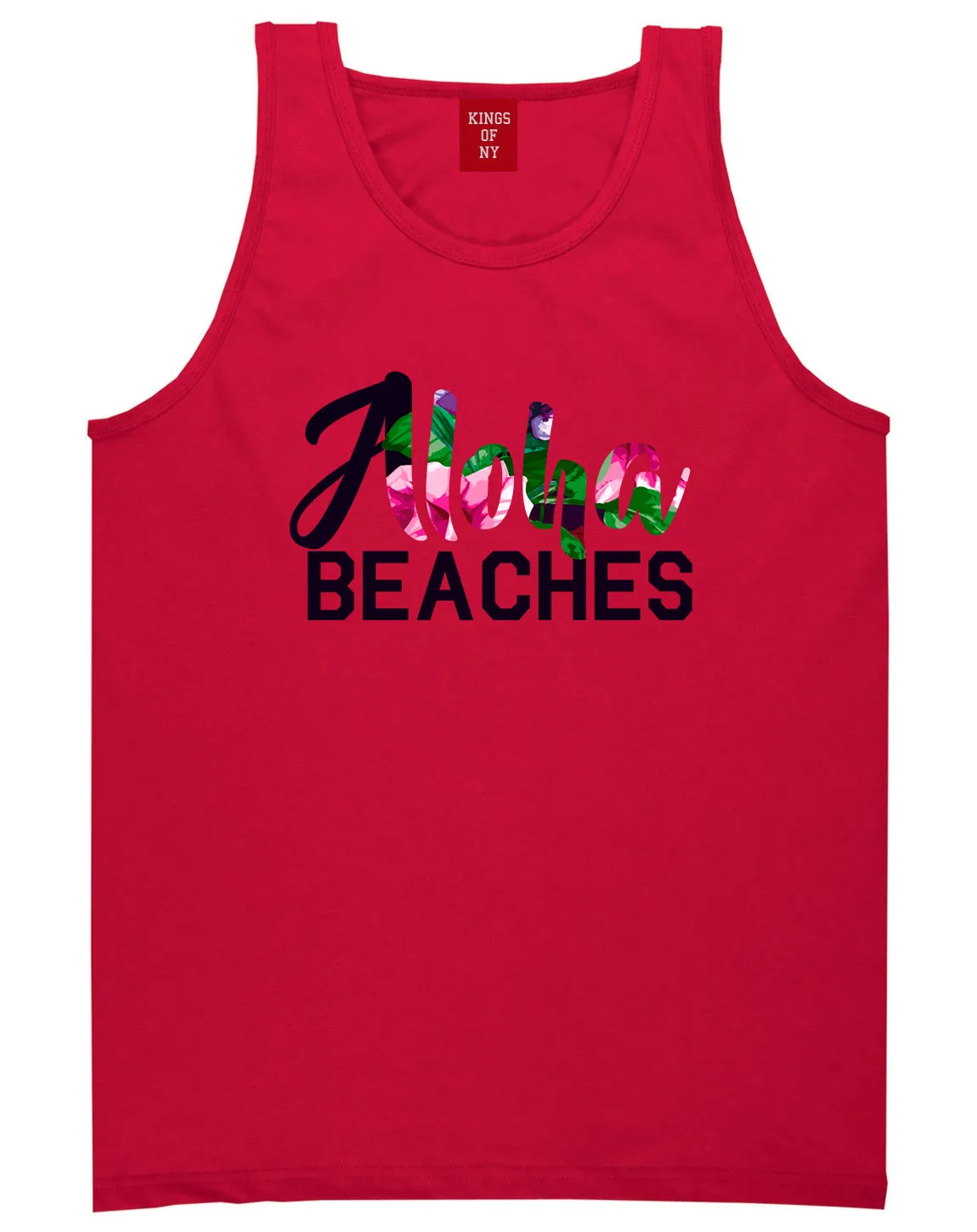 Aloha Beaches Mens Tank Top Shirt