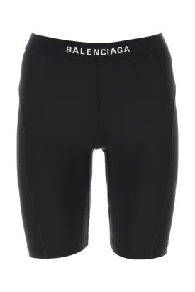 BALENCIAGA | Black stretch polyester leggings