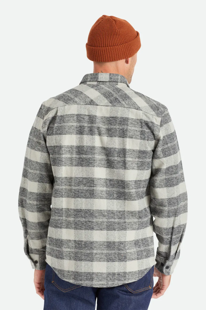 Bowery Heavyweight L/S Flannel - Black/Charcoal