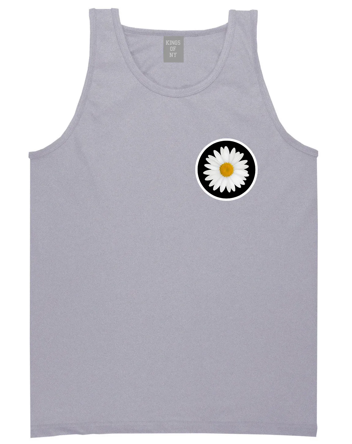 Daisy Flower Chest Mens Tank Top Shirt