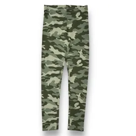 Girls Old Navy Size 10/12 L Green Camo Stretch Leggings