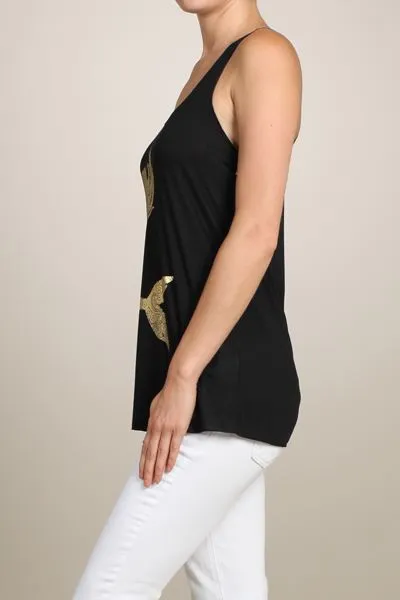 Golden Mermaid Raw Moda Tank Top