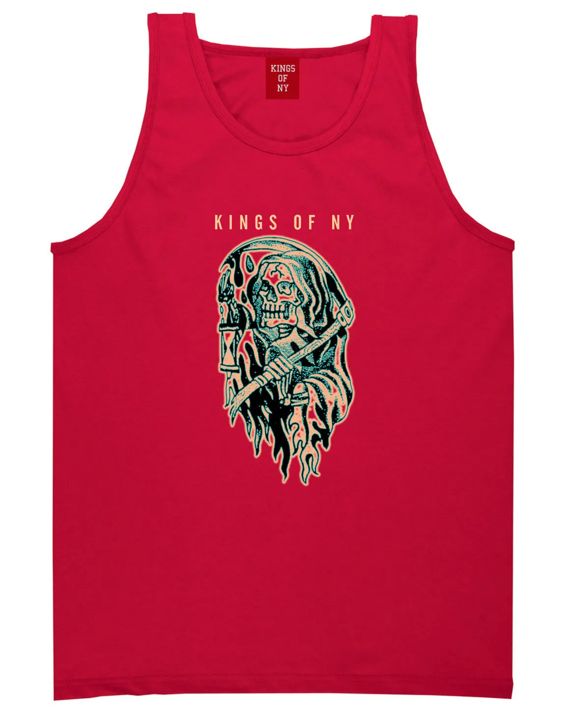 Grim Reaper Tattoo Skull Tank Top