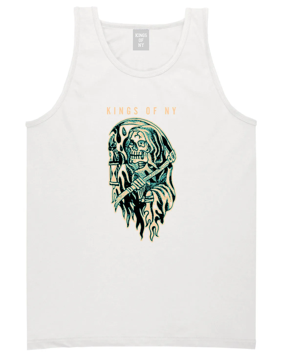 Grim Reaper Tattoo Skull Tank Top