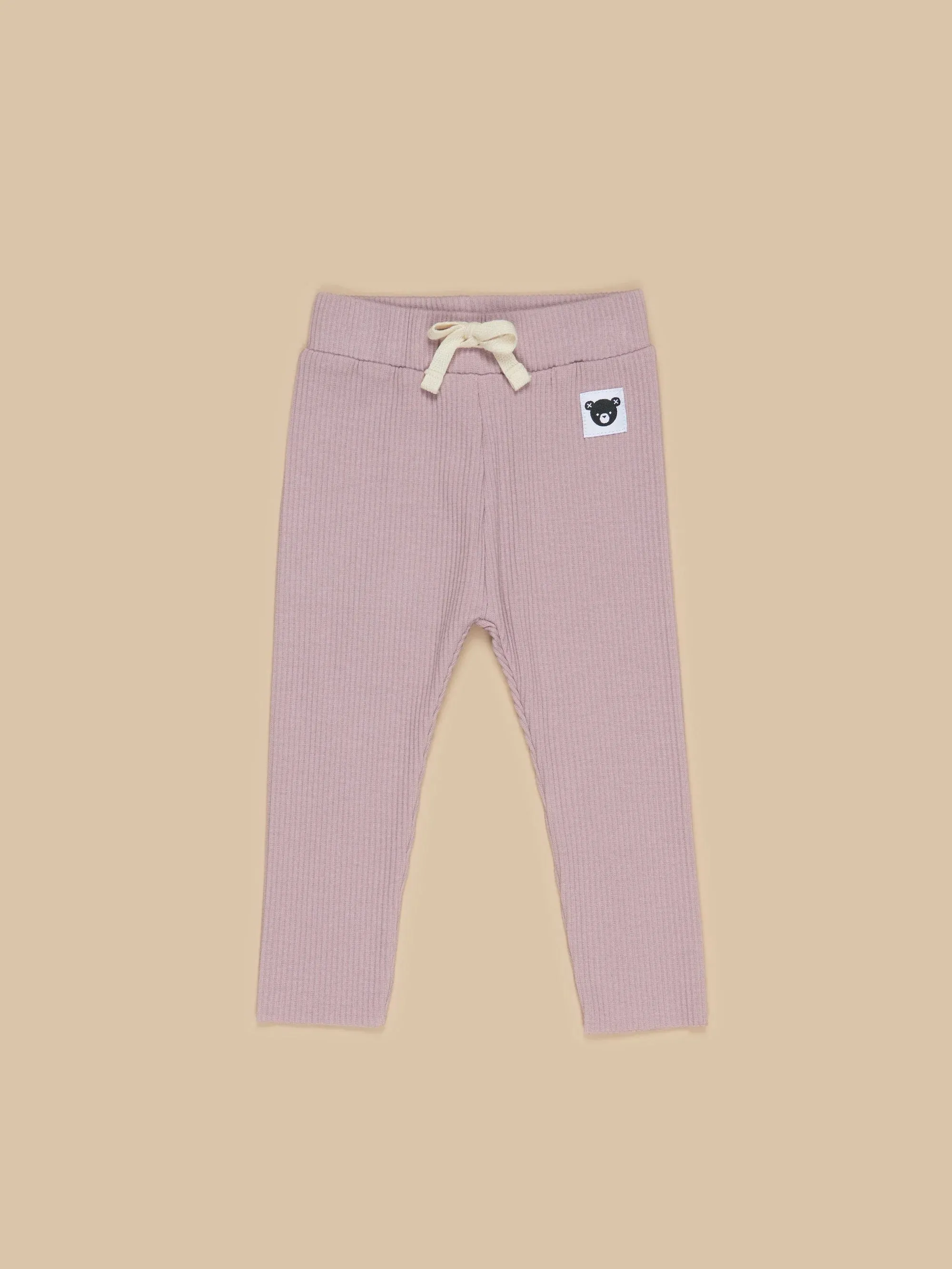 Huxbaby Lilac Rib Leggings