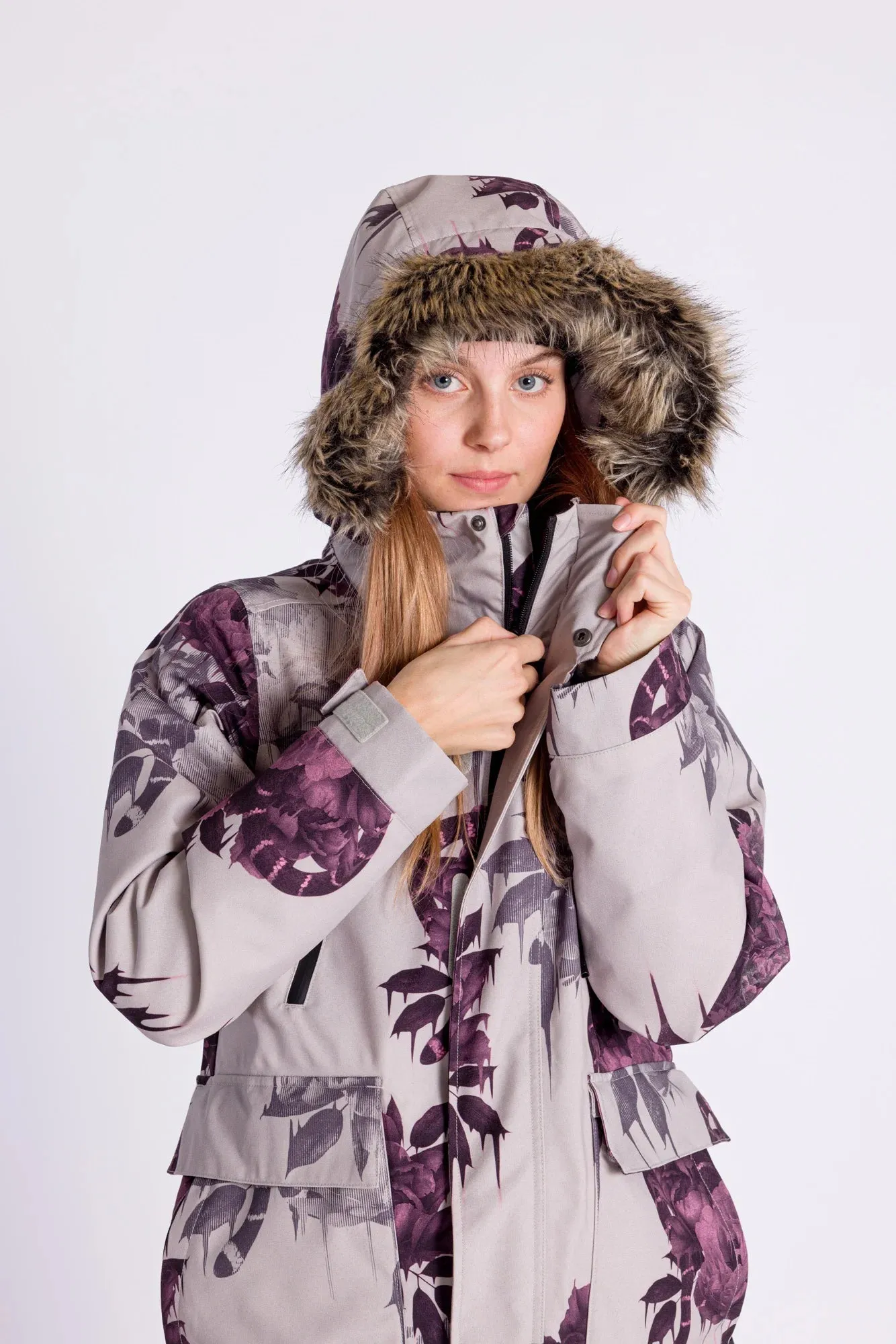 L1 Fairbanks Womens Jacket Ghosted Print