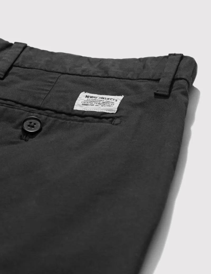 Norse Projects Aros Light Stretch Chino (Slim) - Black