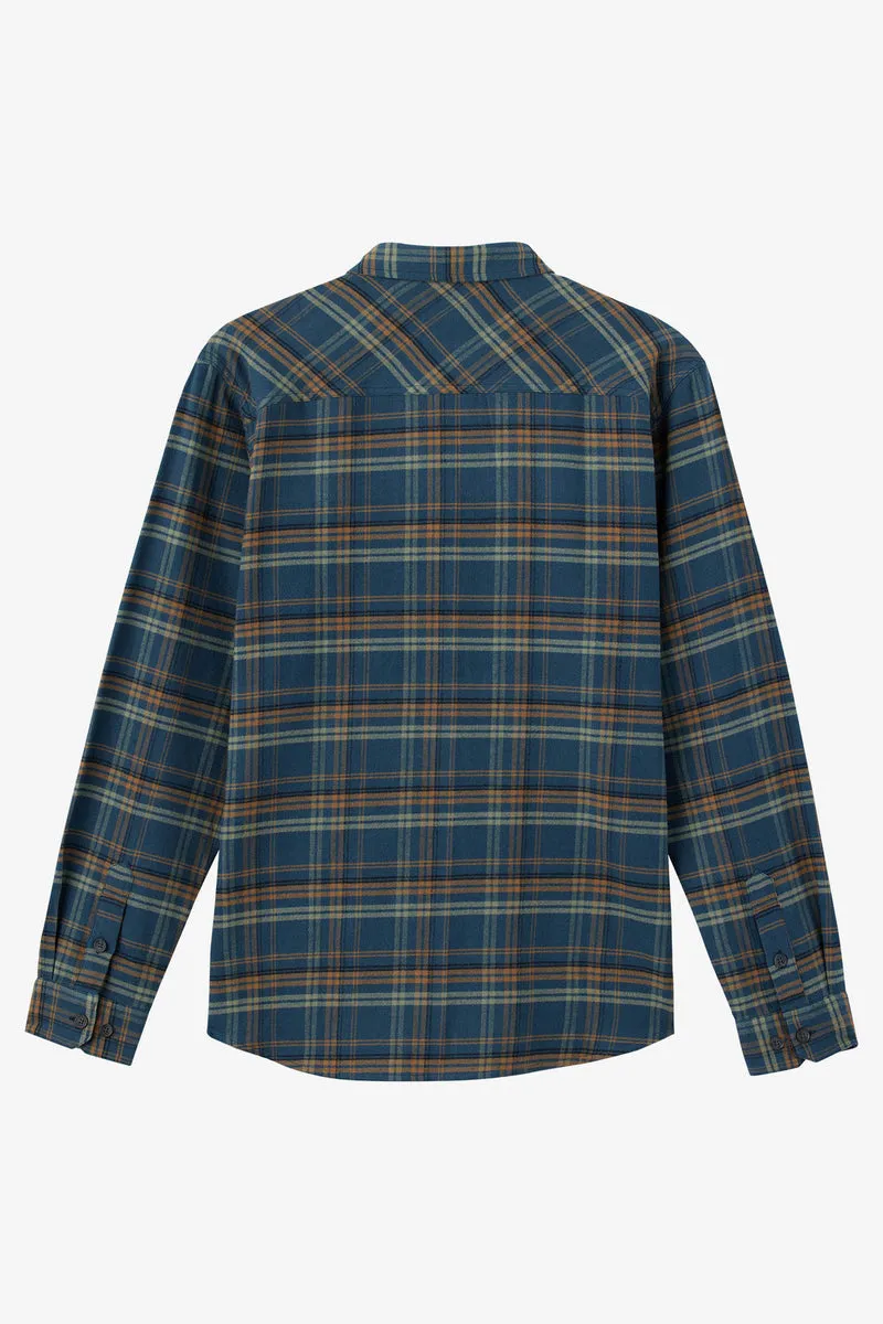 O'Neill Redmond Plaid L/S Shirt-Midnight Navy