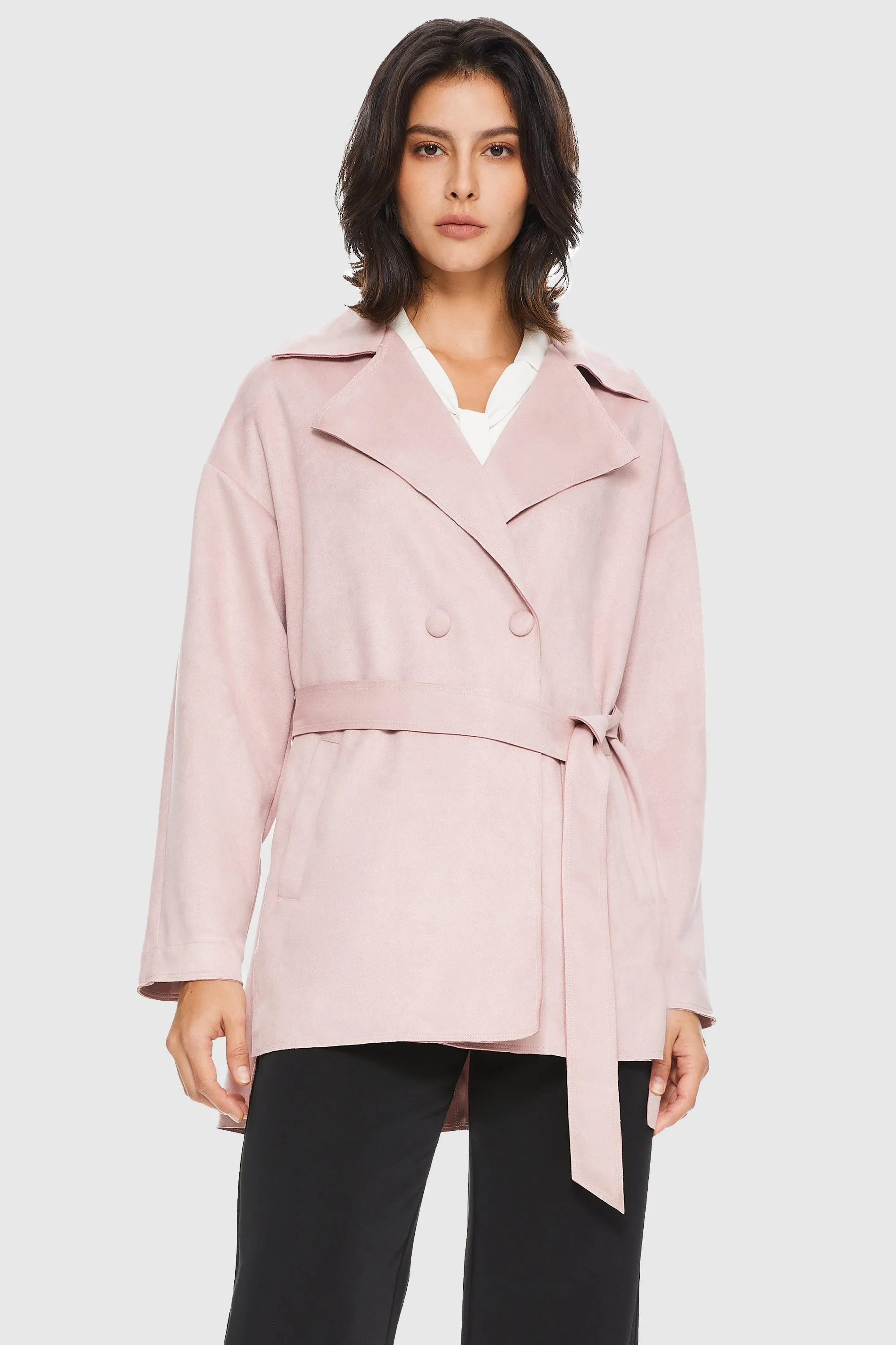 Suede Lightweight Trench