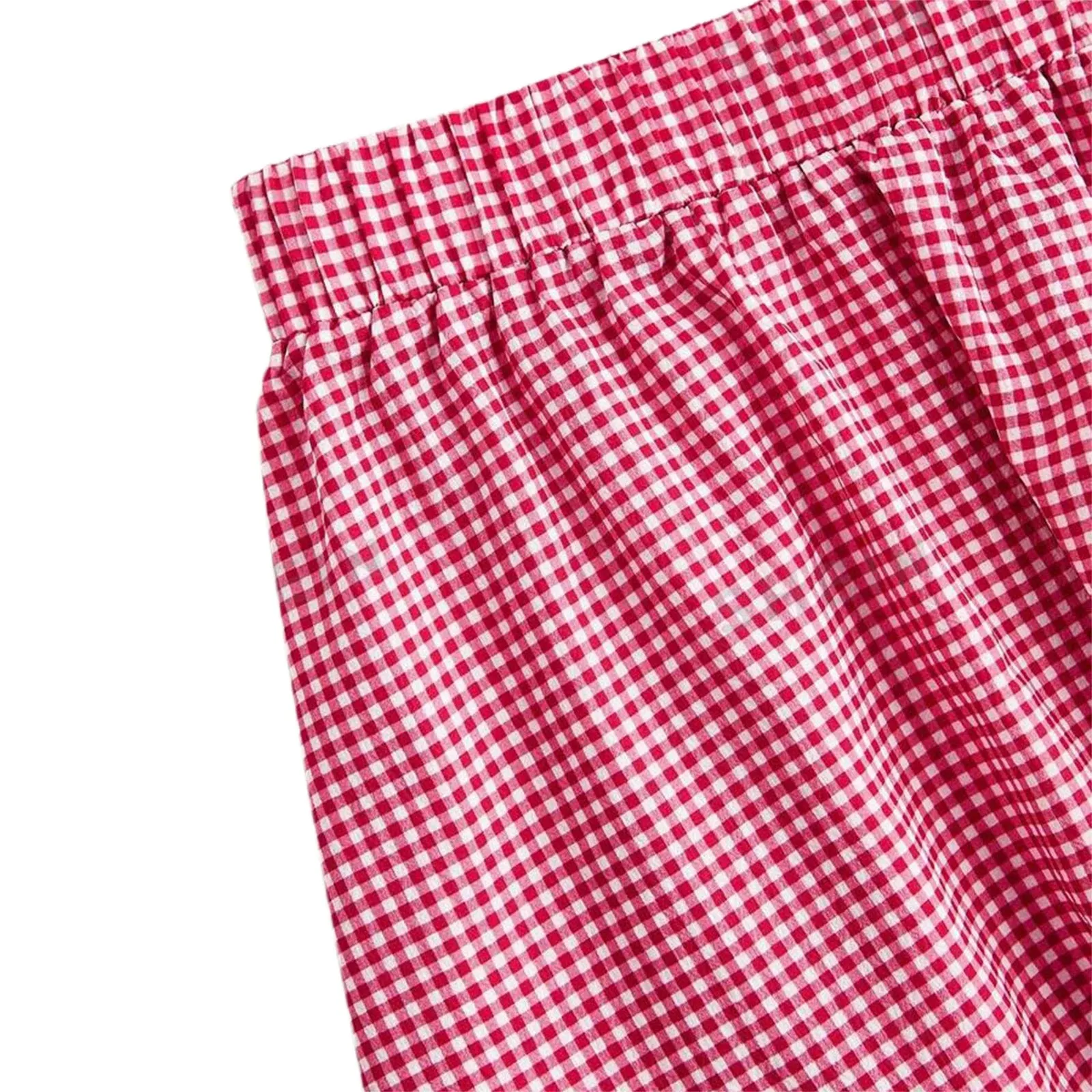 TAVIMART  -  Y2k Plaid Tiered Maxi Skirts for Women High Waist Flowy A line Gingham Skirts Vintage Ruffle Midi Skirts for Summer Holiday