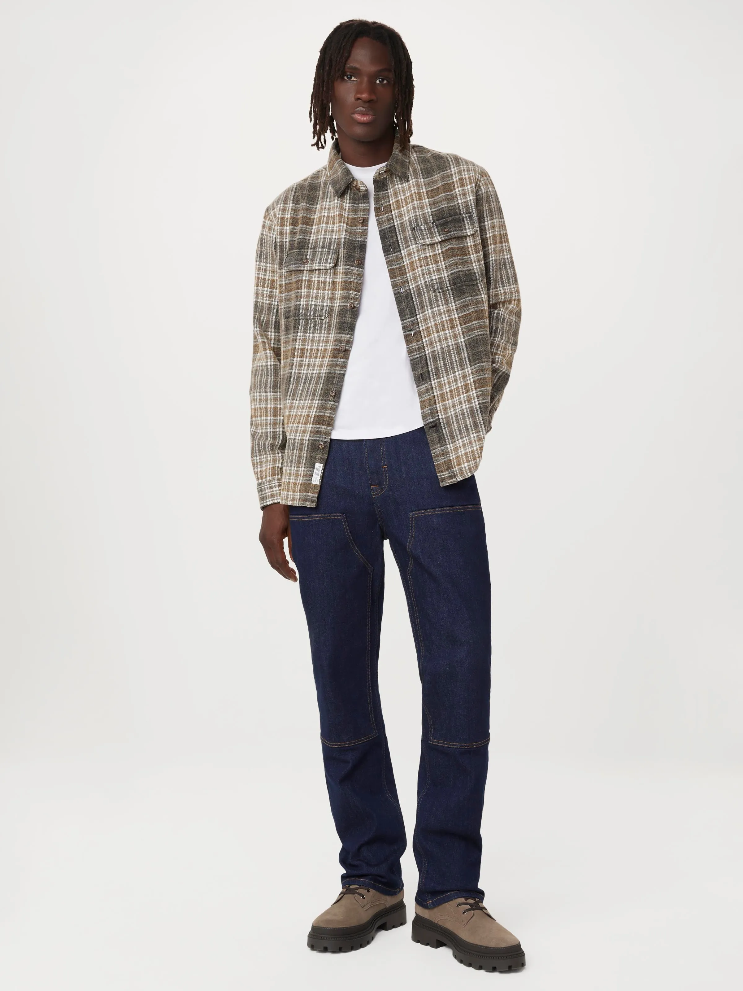 The Check Flannel Shirt in Grey