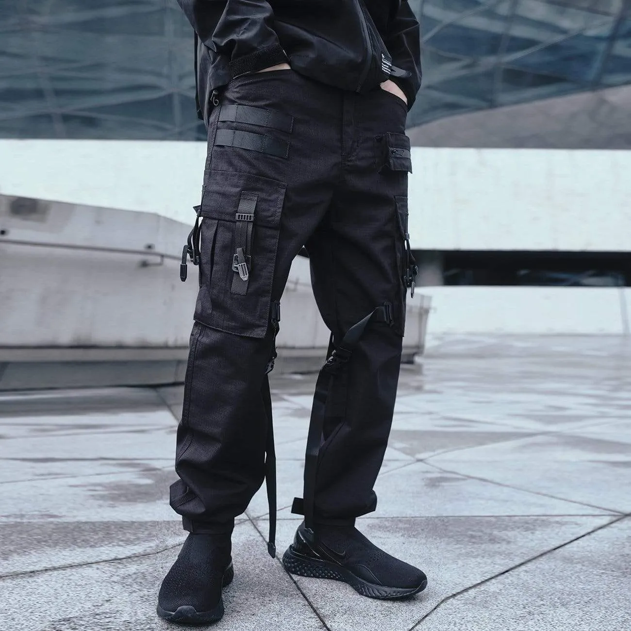 WLS Combat Ribbons Pockets Cargo Pants