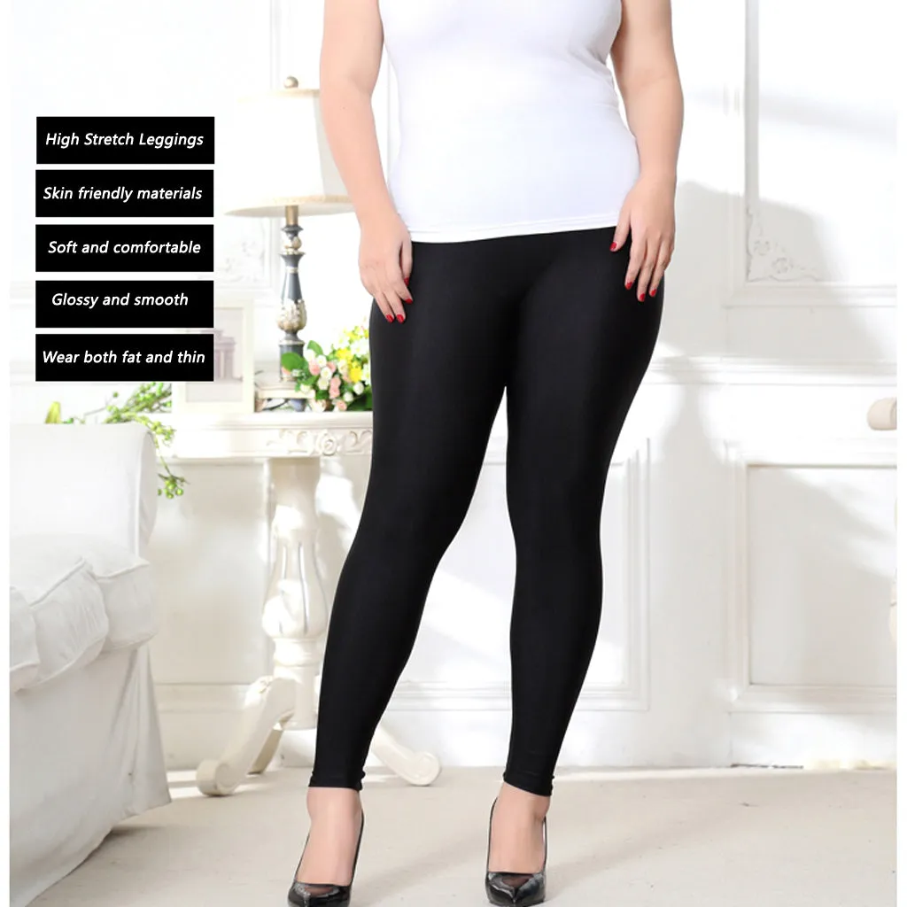 women's leggings casual leggings  high stretch  pants Plus-Size Stretch  Leggings