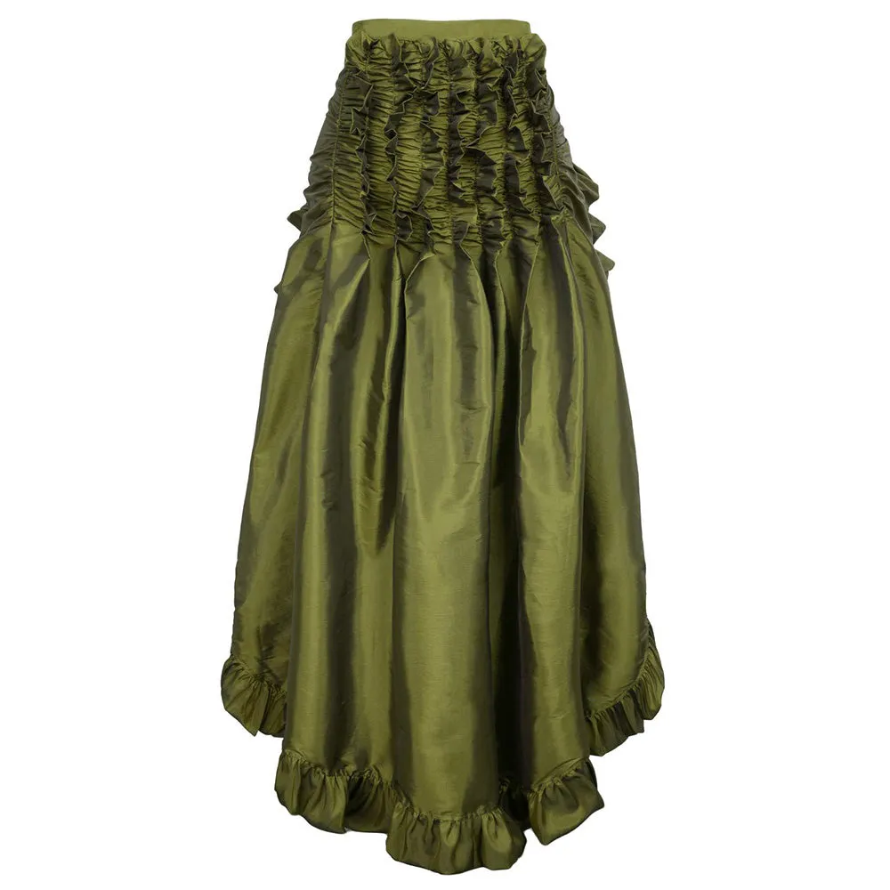 Women's Steampunk Gothic Wrap Skirt Victorian Ruffles Pirate Skirt